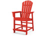 POLYWOOD South Beach Counter Chair in Sunset Red image