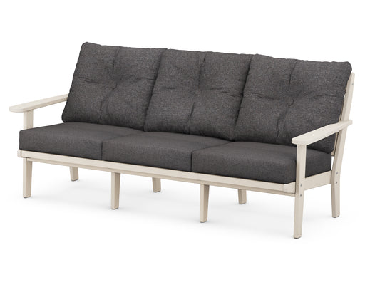 POLYWOOD Lakeside Deep Seating Sofa in Sand / Ash Charcoal image