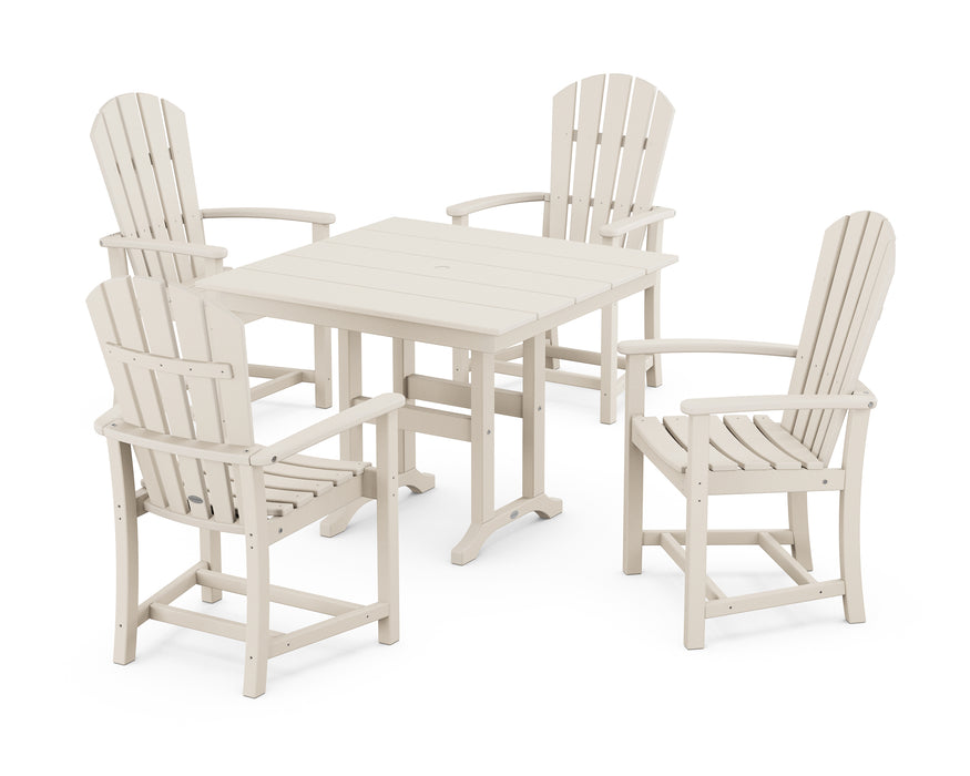 POLYWOOD Palm Coast 5-Piece Farmhouse Dining Set in Sand image