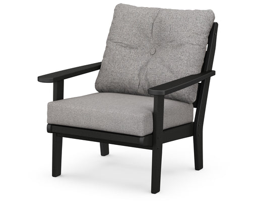 POLYWOOD Lakeside Deep Seating Chair in Black / Grey Mist image