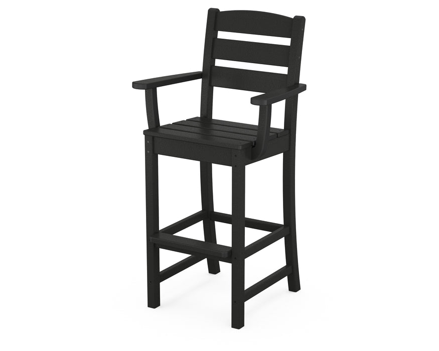 POLYWOOD Lakeside Bar Arm Chair in Black