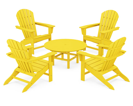 POLYWOOD South Beach 5-Piece Conversation Group in Lemon image