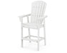 POLYWOOD Nautical Curveback Adirondack Bar Chair in White image