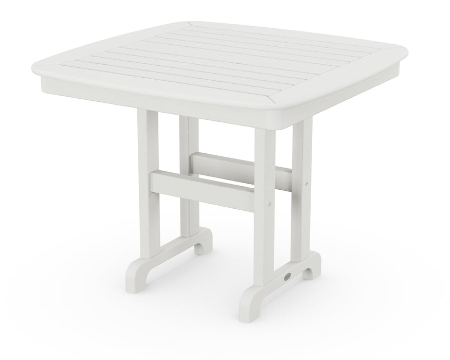 POLYWOOD Nautical 37" Dining Table in Vintage White image