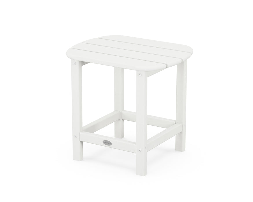 POLYWOOD South Beach 18" Side Table in Vintage White image