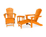 POLYWOOD Palm Coast Ultimate Adirondack 3-Piece Set in Tangerine image