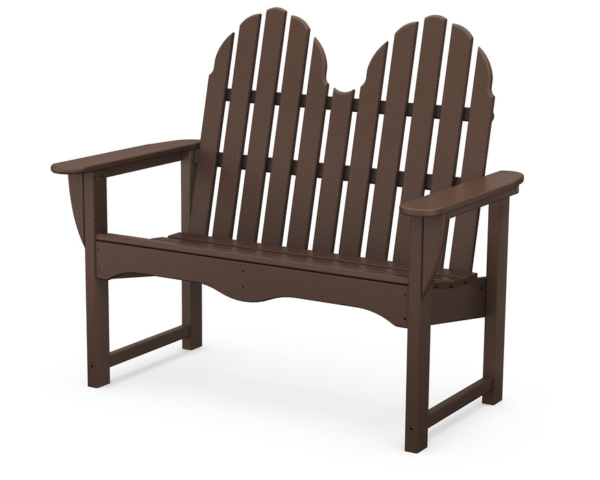 POLYWOOD Classic Adirondack 48" Bench in Mahogany