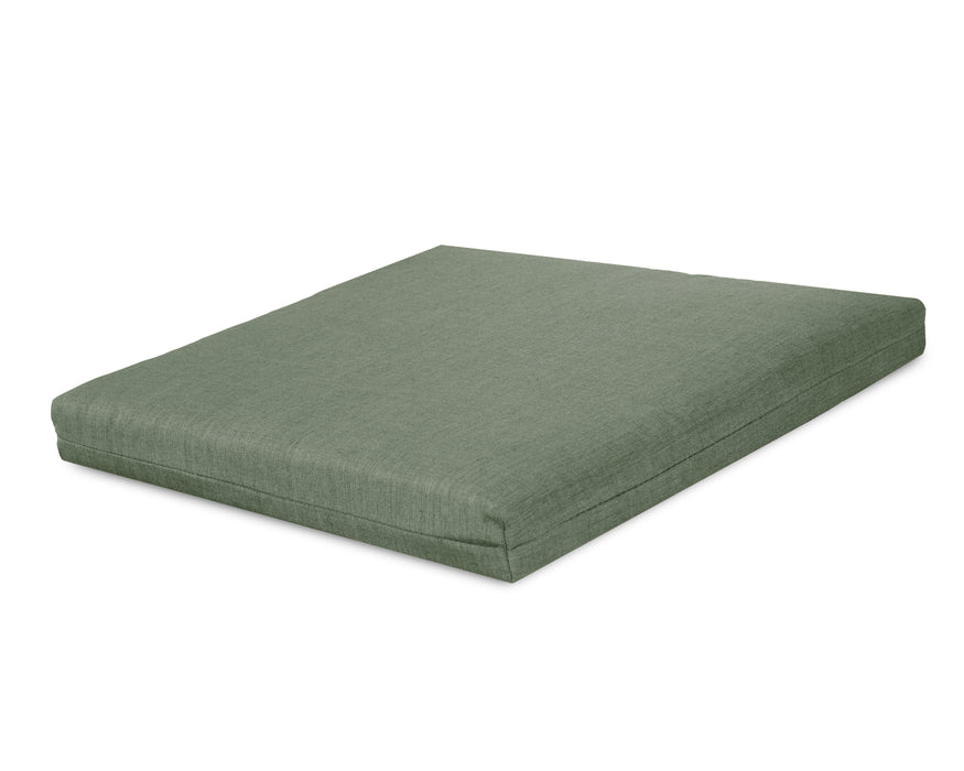 POLYWOOD Seat Cushion - 19.06"D x 22.12"W x 2.5"H in Cast Sage