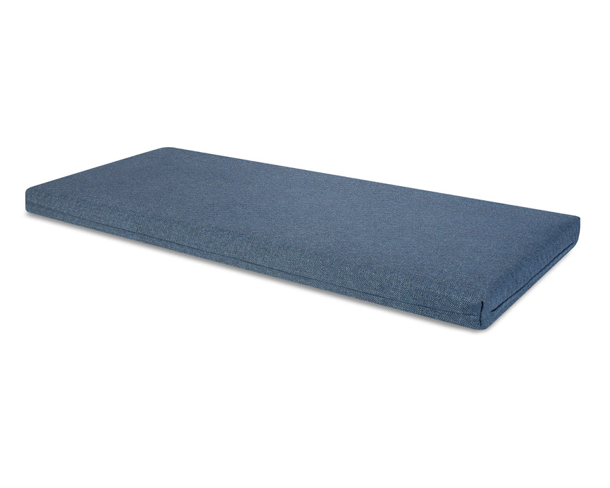 POLYWOOD Seat Cushion - 17.25"D x 56.5"W x 2.5"H in Sancy Denim image