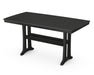 POLYWOOD Nautical Trestle 38" x 73" Counter Table in Black image