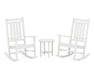 POLYWOOD Estate 3-Piece Rocking Chair Set in White image