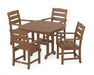 POLYWOOD Lakeside 5-Piece Dining Set in Teak image