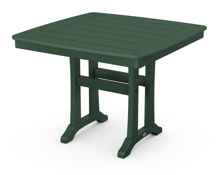 POLYWOOD Nautical Trestle 37" Dining Table in Green image