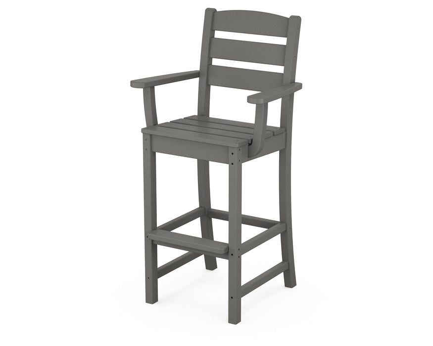 POLYWOOD Lakeside Bar Arm Chair in Slate Grey