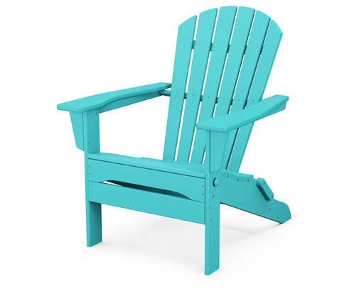 POLYWOOD South Beach Folding Adirondack Chair in Aruba image