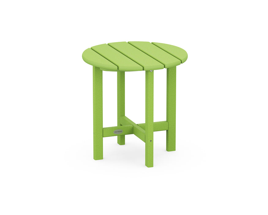POLYWOOD Round 18" Side Table in Lime image