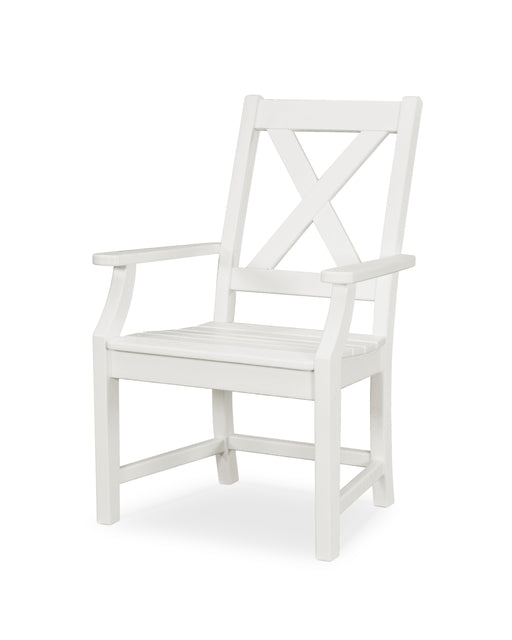 POLYWOOD Braxton Dining Arm Chair in White image