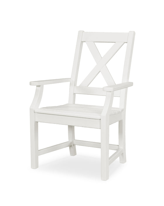 POLYWOOD Braxton Dining Arm Chair in White image