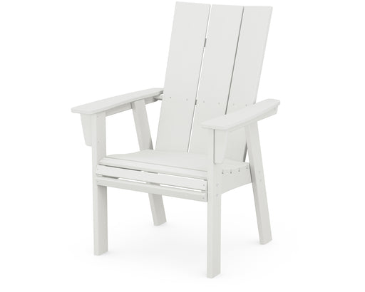 POLYWOOD Modern Curveback Adirondack Dining Chair in Vintage White image