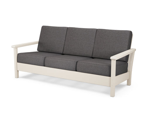 POLYWOOD Harbour Deep Seating Sofa in Sand / Ash Charcoal image