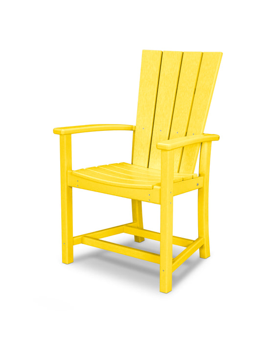 POLYWOOD Quattro Adirondack Dining Chair in Lemon