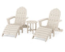 POLYWOOD Classic Oversized Adirondack 5-Piece Casual Set in Sand image