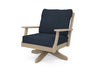 POLYWOOD Braxton Deep Seating Swivel Chair in Vintage Sahara / Marine Indigo image