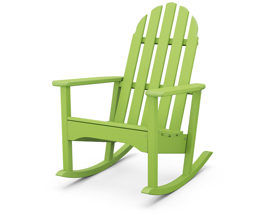 POLYWOOD Classic Adirondack Rocking Chair in Lime