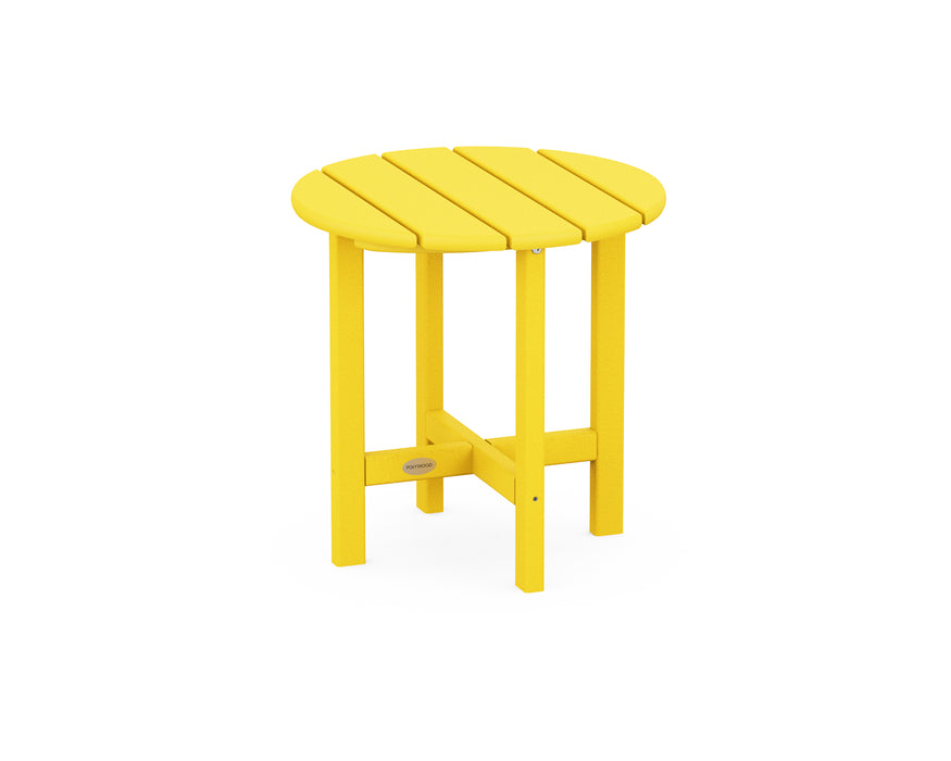 POLYWOOD Round 18" Side Table in Lemon image