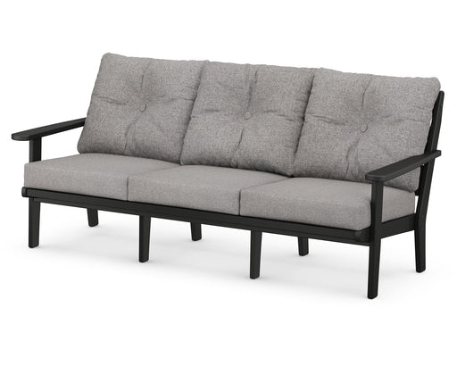 POLYWOOD Lakeside Deep Seating Sofa in Black / Grey Mist image