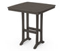 POLYWOOD Nautical Trestle 37" Bar Table in Vintage Coffee image