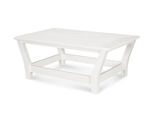 POLYWOOD Harbour Slat Coffee Table in Vintage White image