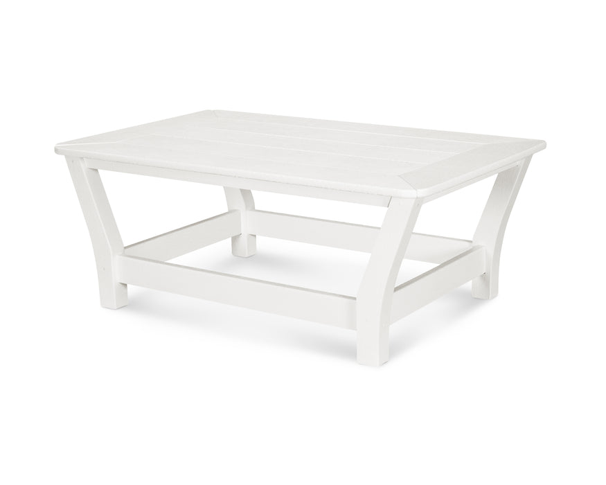 POLYWOOD Harbour Slat Coffee Table in Vintage White image