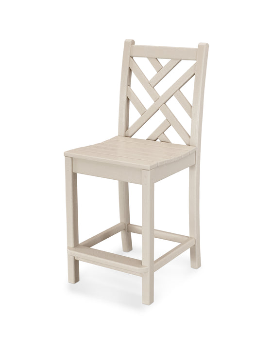 POLYWOOD Chippendale Counter Side Chair in Sand