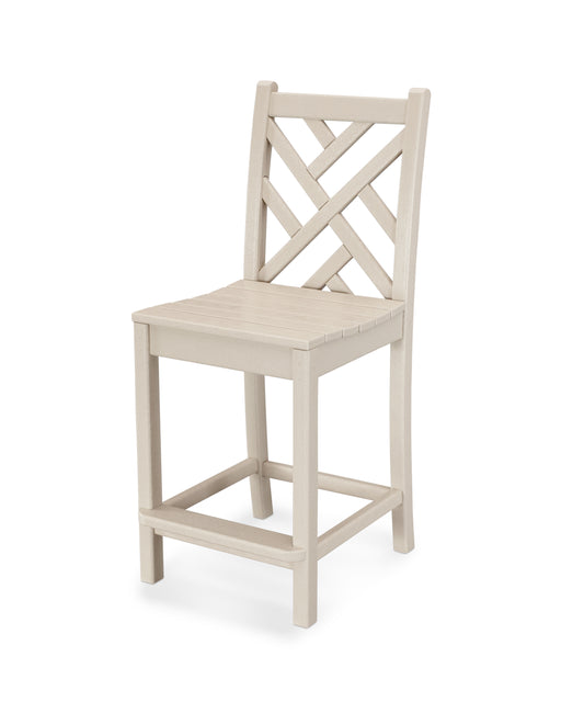 POLYWOOD Chippendale Counter Side Chair in Sand image