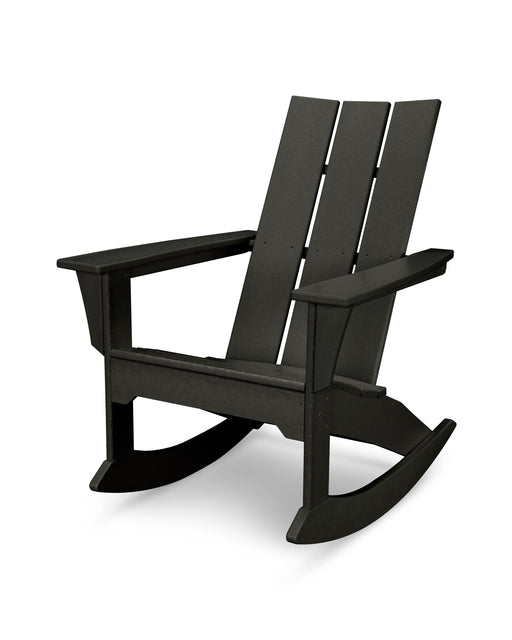 POLYWOOD Modern Adirondack Rocker in Black image