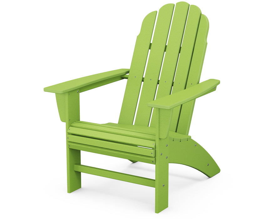 POLYWOOD Vineyard Curveback Adirondack Chair in Lime