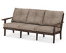 POLYWOOD Lakeside Deep Seating Sofa in Mahogany / Spiced Burlap image