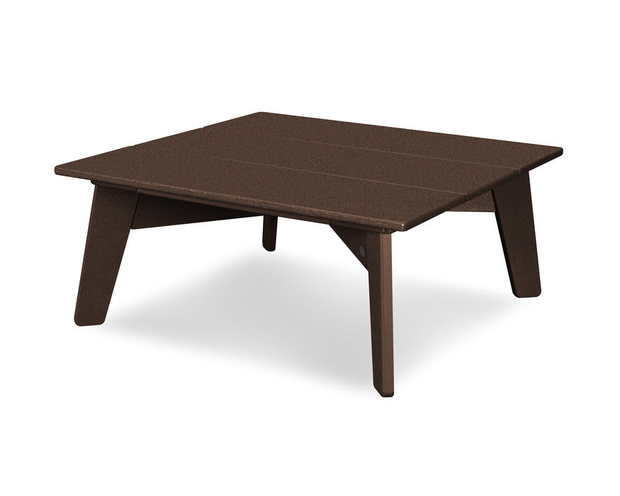 POLYWOOD Riviera Modern Conversation Table in Mahogany