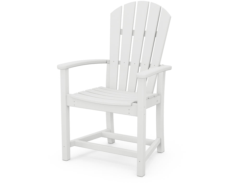 POLYWOOD Palm Coast Upright Adirondack Chair in White