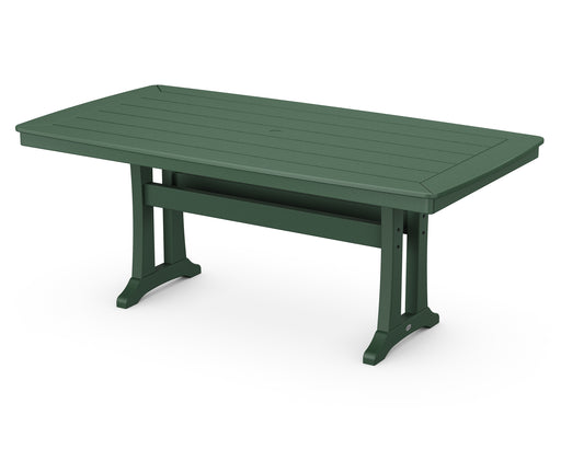 POLYWOOD Nautical Trestle 38" x 73" Dining Table in Green image