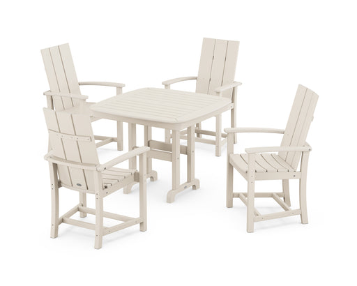 POLYWOOD Modern Adirondack 5-Piece Dining Set in Sand image