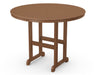 POLYWOOD 48" Round Farmhouse Counter Table in Teak image