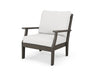 POLYWOOD Braxton Deep Seating Chair in Vintage Coffee / Natural Linen image