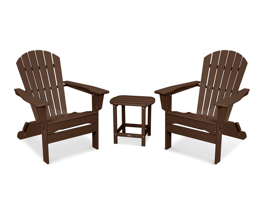 POLYWOOD South Beach 3-Piece Folding Adirondack Set in Mahogany image