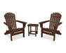 POLYWOOD South Beach 3-Piece Folding Adirondack Set in Mahogany image