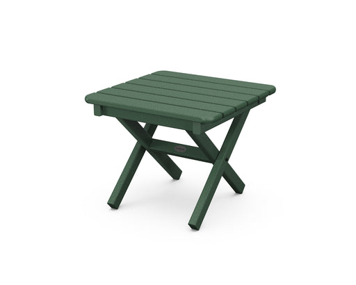 POLYWOOD Square 18" Side Table in Green / Green image