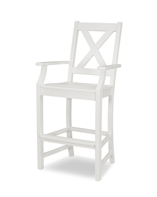 POLYWOOD Braxton Bar Arm Chair in White image