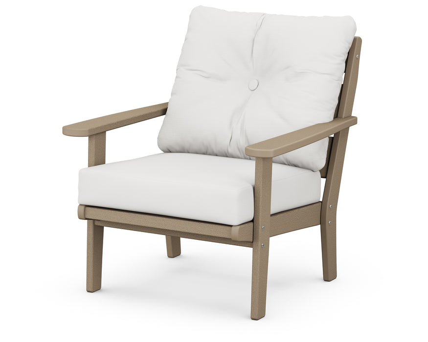 POLYWOOD Lakeside Deep Seating Chair in Vintage Sahara / Natural Linen image