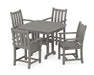 POLYWOOD Traditional Garden 5-Piece Dining Set in Slate Grey image